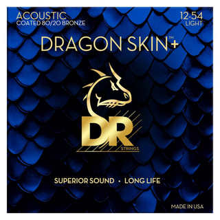 DR DRAGON SKIN+ 80/20 Bronze DA8-12 LIGHT 極薄コーディング アコースティックギター弦