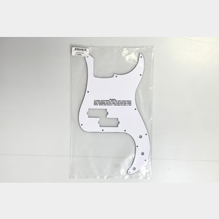 Fender Pickguard, Mexico Precision Bass, White, 3 Ply 58261000【横浜店】
