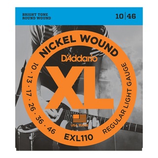 D'Addario ダダリオ 【10セット】 D'Addario 10-46 EXL110 Regular Light エレキギター弦