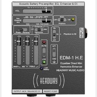 HEADWAY MUSIC AUDIO EDM-1 H.E アコースティック楽器用プリアンプ/DI 【WEBSHOP】