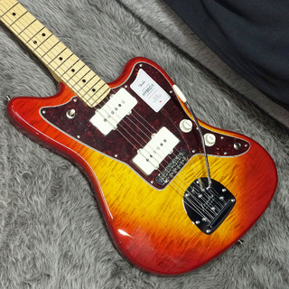 Fender2024 Collection Made in Japan Hybrid II Jazzmaster MN Flame Sunset Orange Transparent