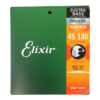 Elixir エリクサー 14777 Stainless Steel with NANOWEB Light 5弦ベース弦
