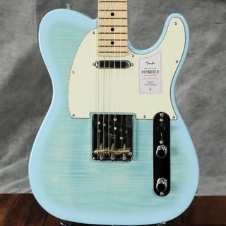 Fender 2024 Collection MIJ Hybrid II Telecaster Maple Fingerboard Flame Celeste Blue  【梅田店】