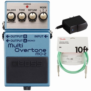 BOSS MO-2 Multi Overtone 純正アダプターPSA-100S2+Fenderケーブル(Surf Green/3m) 同時購入セット【WEBSHOP】