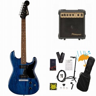 Squier by Fender Limited Edition Paranormal Strat-O-Sonic Sapphire Blue Transparent PG-10アンプ付属エレキギター初心者