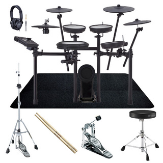 Roland TD-17KVX2 + MDS-COM ドラムメーカー製のオプションですぐに始めるフルセット w/SELVAマット【WEBSHOP】