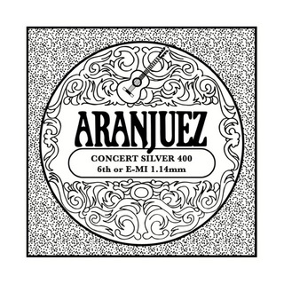 ARANJUEZアランフェス Concert Silver 406 6弦用 バラ弦 1.14mm クラシックギター弦