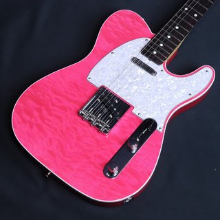 Fender ISHIBASHI FSR MIJ Traditional 60s Custom Telecaster Quilted Maple Top Ash Back Translucent Pink 【横