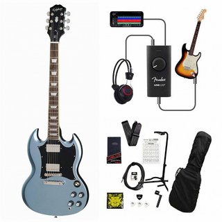 Epiphone Inspired by Gibson SG Standard Pelham Blue 録音＆セッションで上達！Fender Link I/O付き13点セット【W