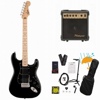 Squier by Fender Sonic Stratocaster HSS Maple FB BK PG Black PG-10アンプ付属エレキギター初心者セットR【WEBSHOP】