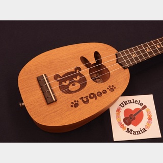 aNueNueANN-900S Bear U900 Solid-top Mahogany Pineapple Soprano Ukulele