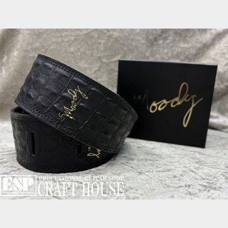 moody Faux GatorSTD LEATHER-LEATHER 2.5 Black / Black