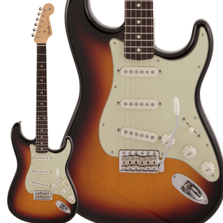 FenderMade in Japan Traditional 60s Stratocaster Left-Handed Rosewood Fingerboard 3-Color Sunburst エレキ