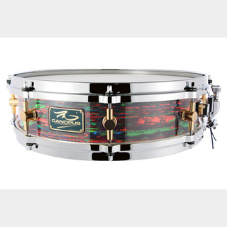 canopus The Maple 4x14 Snare Drum Psychedelic Red