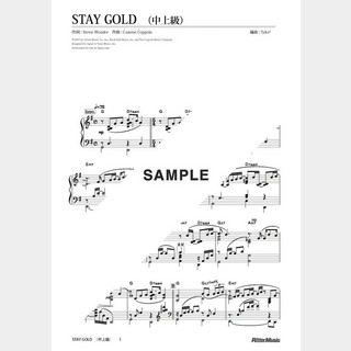 楽譜 STAY GOLD