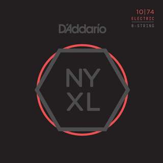 D'Addario NYXL1074 NYXLシリーズ 10-74 8弦エレキギター弦 1セット【梅田店】