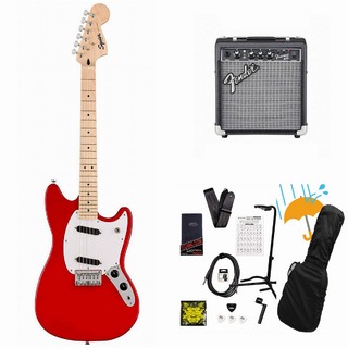 Squier by Fender Sonic Mustang Maple FB WH PG Torino Red Fender 10Wアンプ付属エレキギター初心者セットR【WEBSHOP】