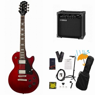 EpiphoneInspired by Gibson Les Paul Studio Wine Red エレキギター レスポール スタジオ YAMAHA GA15IIアンプ付属