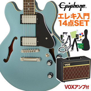 Epiphone ES-339 Pelham Blue 初心者14点セット VOXアンプ付き セミアコギター