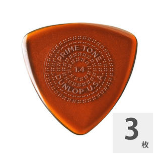 Jim DunlopPrimetone Sculpted Plectra Triangle with Grip 512P 1.4mm ピック×3枚入り