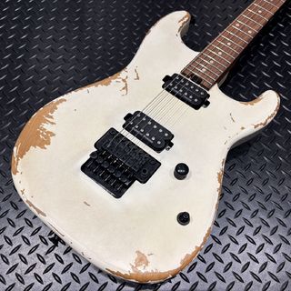 Charvel Pro-Mod Relic San Dimas  Style 1 HH FR PF, Pau Ferro Fingerboard, Weathered White