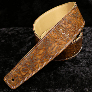 moody Leather 2.5 Inch BACKED WESTERN BROWN-CREAM Standard Tail