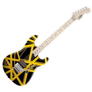 EVH Striped Series Black with Yellow Stripes エレキギター