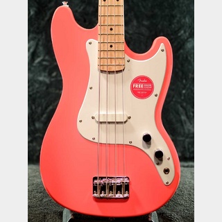 Squier by Fender 《未展示品!!》Sonic Bronco Bass -Tahitian Coral-【薄く軽量なボディ!!】