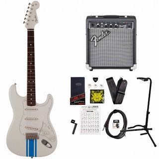 Fender2023 MIJ Traditional 60s Stratocaster Rosewood FB Olympic White Blue Competition Stripe FenderFrontm