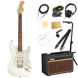 Fenderフェンダー Player Stratocaster HSS PF Polar White エレキギター VOXアンプ付き 入門11点 初心者セット