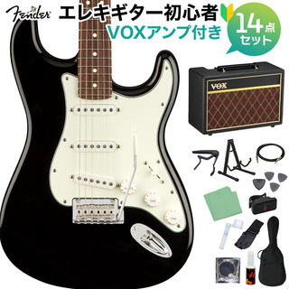 Fender Player Stratocaster PF BLK エレキギター初心者セット 【VOXアンプ付き】