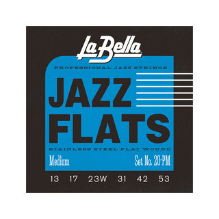 La Bella20PM Medium 13-53 Flat Wound Series ジャズギター弦