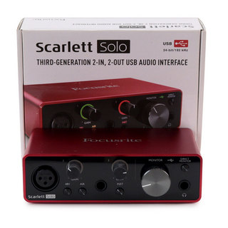 Focusrite 【中古】 オーディオインターフェイス Focusrite Scarlett Solo 3rd Gen スカーレットソロ 第3世代