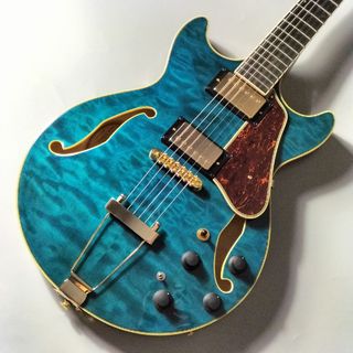 Ibanez AMH90QM TBL フルアコギター