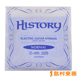 HISTORY HEGSN026 エレキギター弦 D-4th .026 【バラ弦1本】