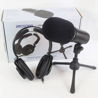 ZOOM【中古】 マイク ヘッドホン セット ZOOM ZDM-1PMP PODCAST MIC PAC ポッドキャスト用 マイク