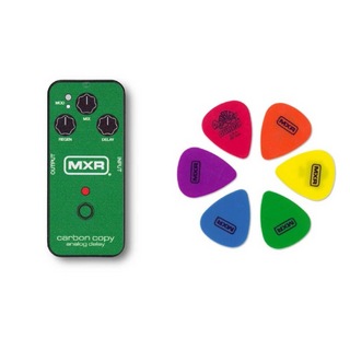 Jim Dunlop MXRPT04 CarbonCopy Green ギターピック ピックケース付 6枚入り