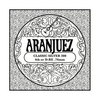 ARANJUEZ アランフェス Classic Silver 304 4弦用 バラ弦 0.76mm クラシックギター弦