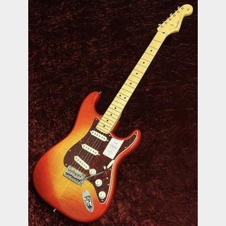 Fender 2024 Collection Made in Japan Hybrid II Stratocaster MN Flame Sunset Orange Transparent