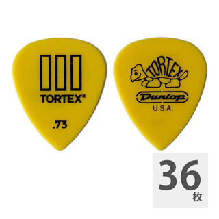 Jim Dunlop462 Tortex T III 0.73mm Yellow ギターピック×36枚
