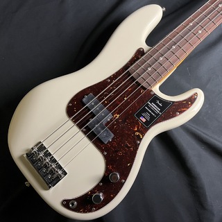 FenderAmerican Professional II Precision Bass V Rosewood Fingerboard Olympic White