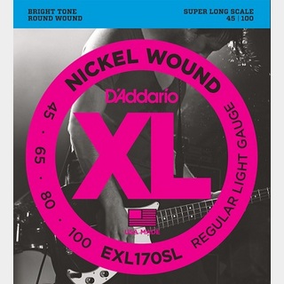 D'Addario EXL170SL XL NICKEL Bass Strings 45-100 Super Long Scale 【渋谷店】