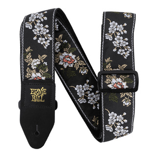 ERNIE BALL #5362 Classic Jacquard Guitar Strap/Bass Strap - White Blossom【即日発送】