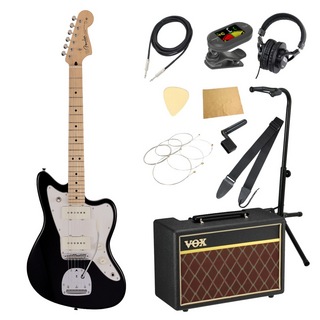 Fender MIJ Junior Collection Jazzmaster MN BLK エレキギター VOXアンプ付き 入門11点 初心者セット