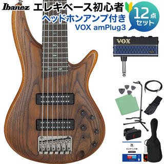 Ibanez SR6AH SUF 6弦ベース初心者12点セット 【ヘッドホンアンプ付】 島村楽器限定モデル