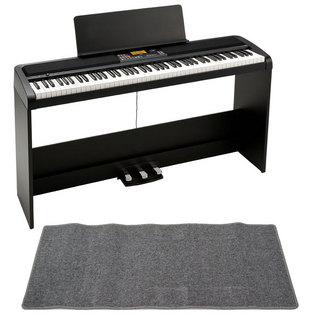 KORG コルグ XE20SP DIGITAL ENSEMBLE PIANO 電子ピアノ スタンド ペダル ピアノマット(グレイ)付きセット