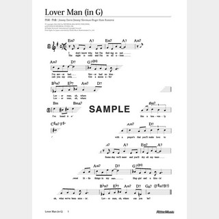 楽譜Lover Man（in G）