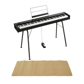 KORG コルグ D1 DIGITAL PIANO 電子ピアノ 純正スタンド（ST-SV1） ピアノマット(クリーム)付きセット