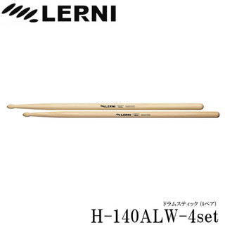 LERNI レルニ ドラムスティック H-140ALW スタンダードなヒッコリースティック H-140ALW-4set(4ペアセット)