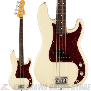 FenderAmerican Professional II Precision Bass, Rosewood, Olympic White 【小物プレゼント】(ご予約受付中)